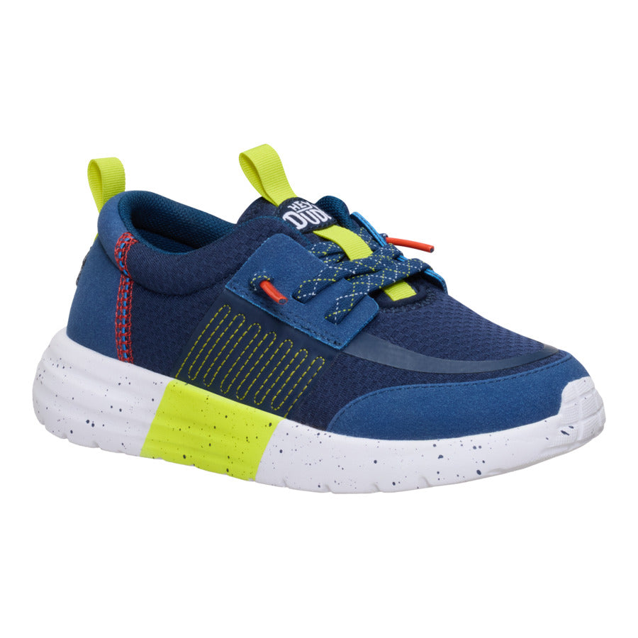 Sirocco Play Youth Sport Stripe - Navy/Lime - Image 7