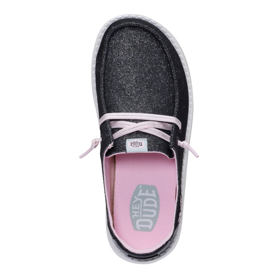 Wendy Youth Shimmer Flower - Charcoal - Image 6