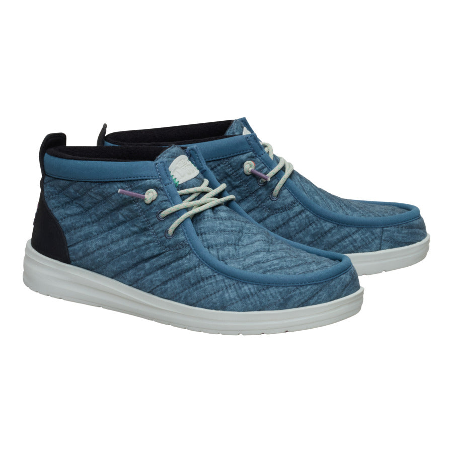 Wally Mid Gripr Washed Quilt - Stormy Blue/Multi - Image 2