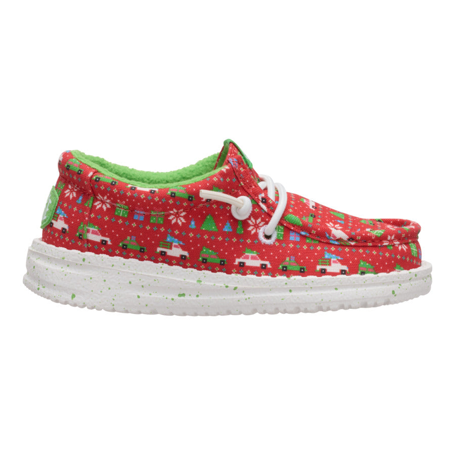 Wally Toddler Holiday Sweater - Red/Green - Image 8